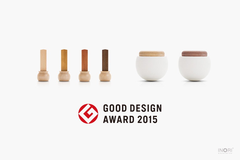 2015年度グッドデザイン賞を受賞しました。「やさしい位牌」「赤ちゃんのお骨壷 ゆりかご」