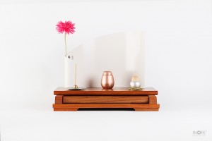 手元供養仏壇MB011　ミニ骨壷とセットで置けるデザイン仏壇