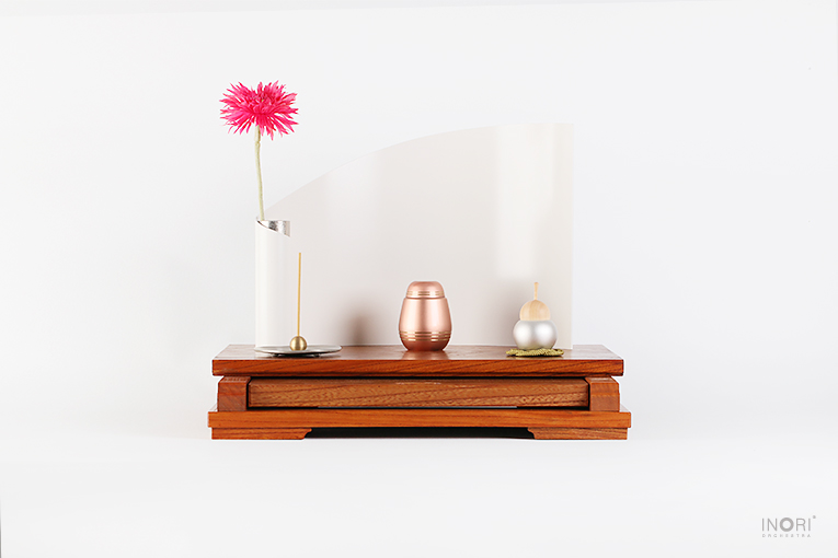 手元供養仏壇MB011 ミニ骨壷とセットで置けるデザイン仏壇 - 祈りと手元供養～いのりオーケストラ