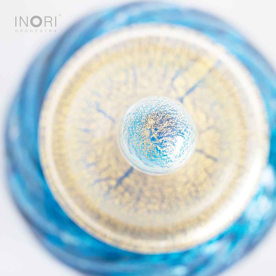 アートガラス・ミニ骨壺 すみれ　いのりオーケストラ アートガラス・ミニ骨壺 すみれ いのりオーケストラ